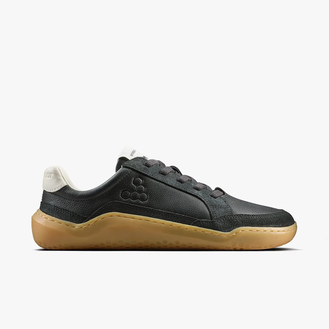Кроссовки Vivobarefoot Gobi II Sneaker Leather — мужская модель, чёрный, фото 2