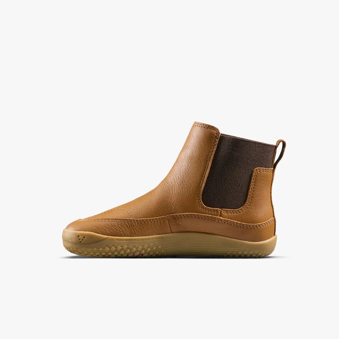 Ботинки Vivobarefoot Gobi Chelsea — детская модель, коричневый, фото 3