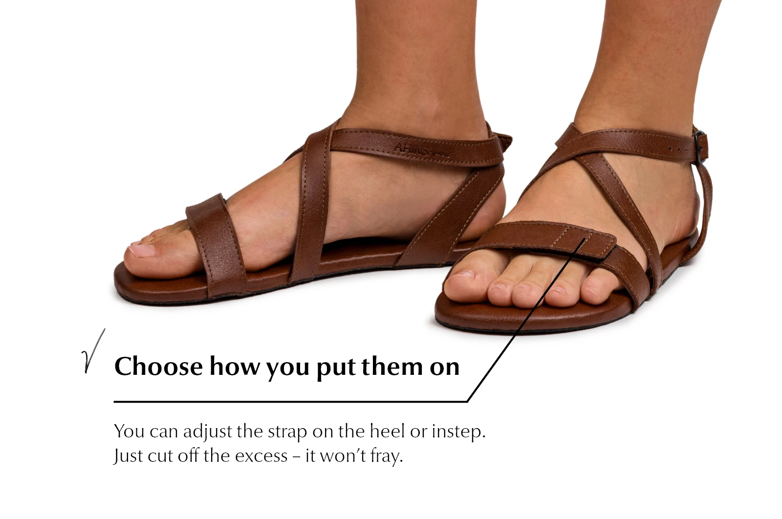 Сандалии Ahinsa Hava Barefoot — коричневый, фото 7