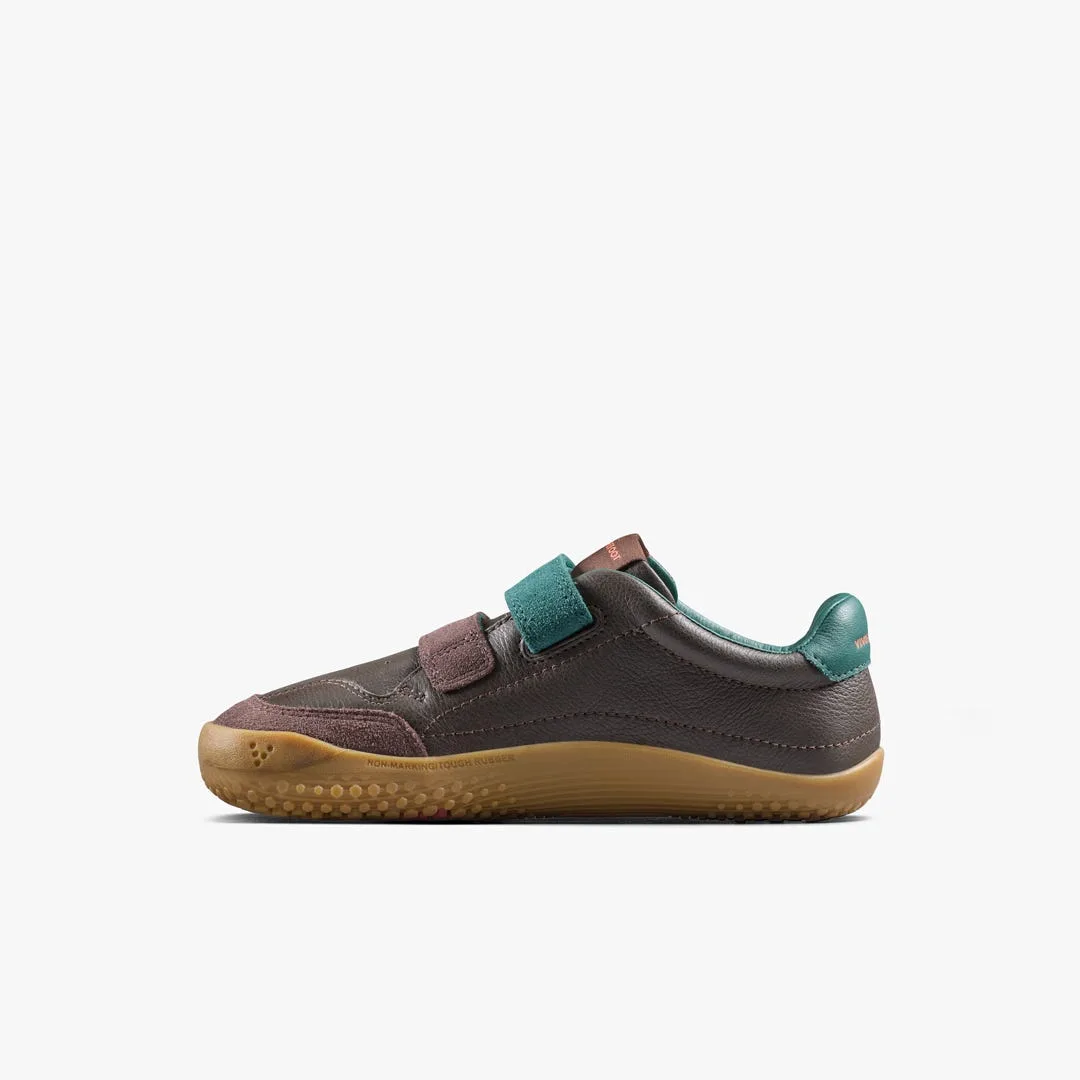 Кроссовки Vivobarefoot Gobi Sneaker — детская модель, коричневый, фото 3