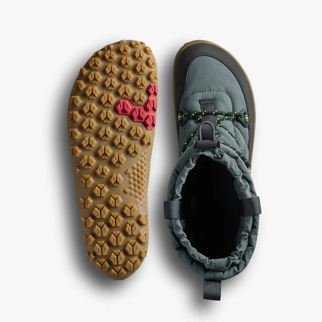 Ботинки Vivobarefoot Tracker Pioneer Boot WP — мужская модель, тёмный серо-зелёный, фото 2