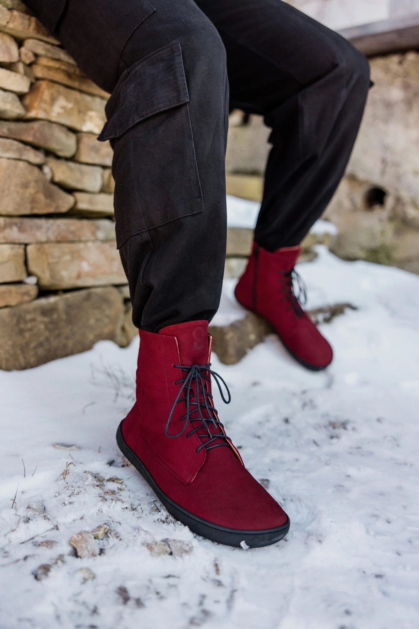 Босоногие ботинки Shapen COZY 2.0 — бордовый, фото 10