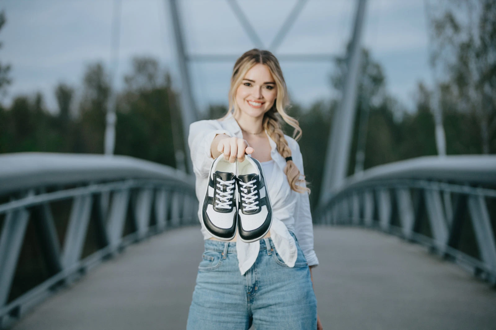 Кроссовки Ahinsa Yuva Barefoot — чёрный и белый, фото 16