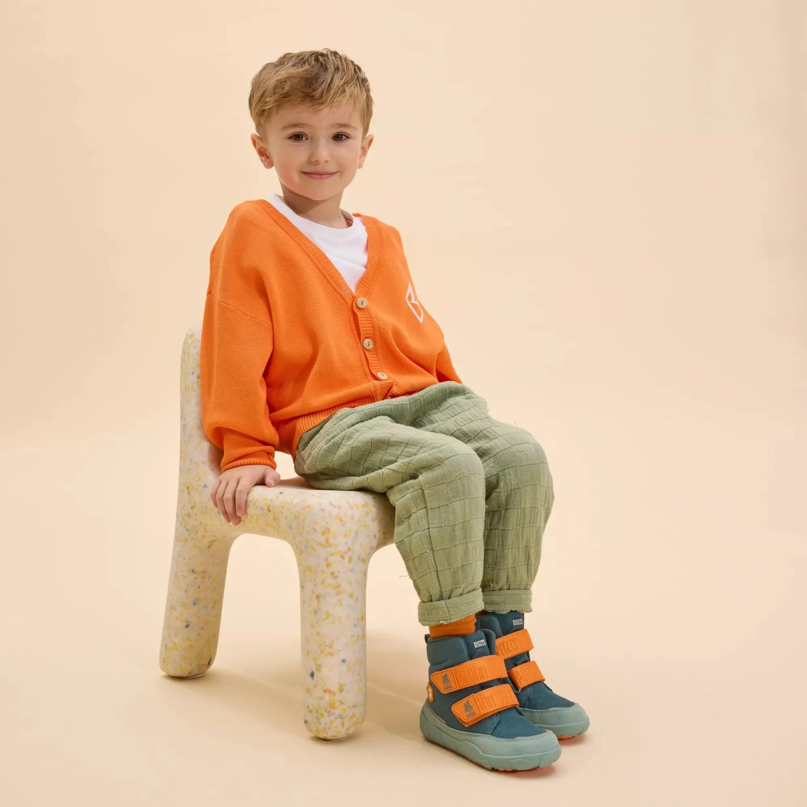 Зимние ботинки Affenzahn Comfy Заяц — зелёный, фото 2